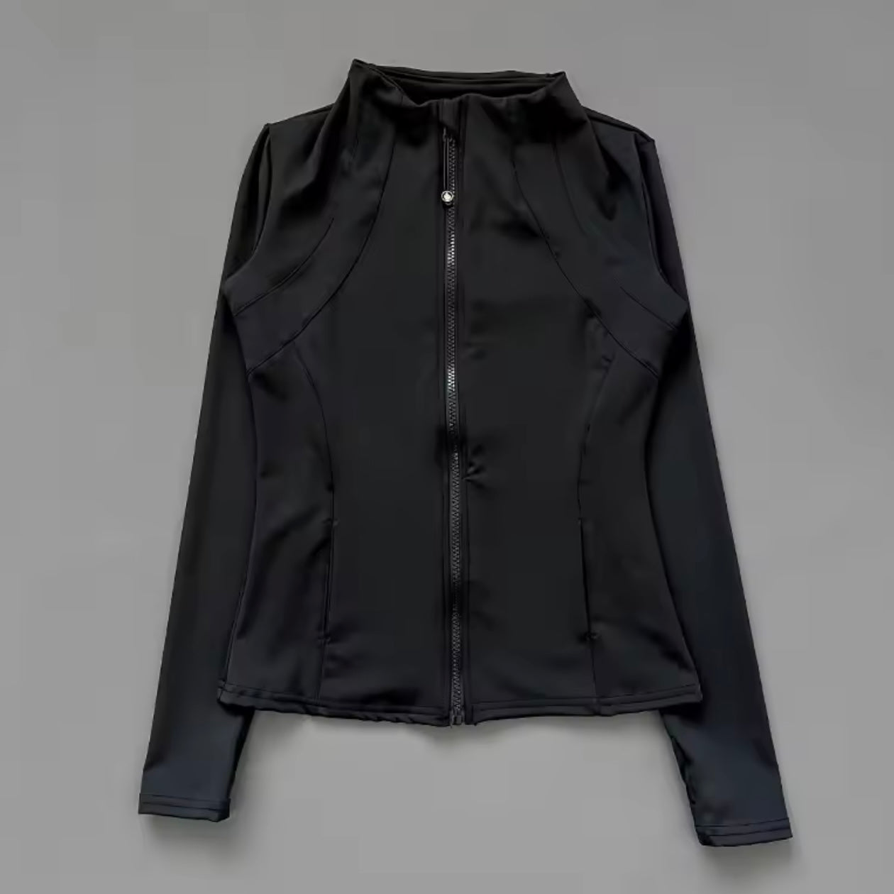 Women's Basic Lightweight Slim Fit Zip-up Yoga Gym Sports Jacket