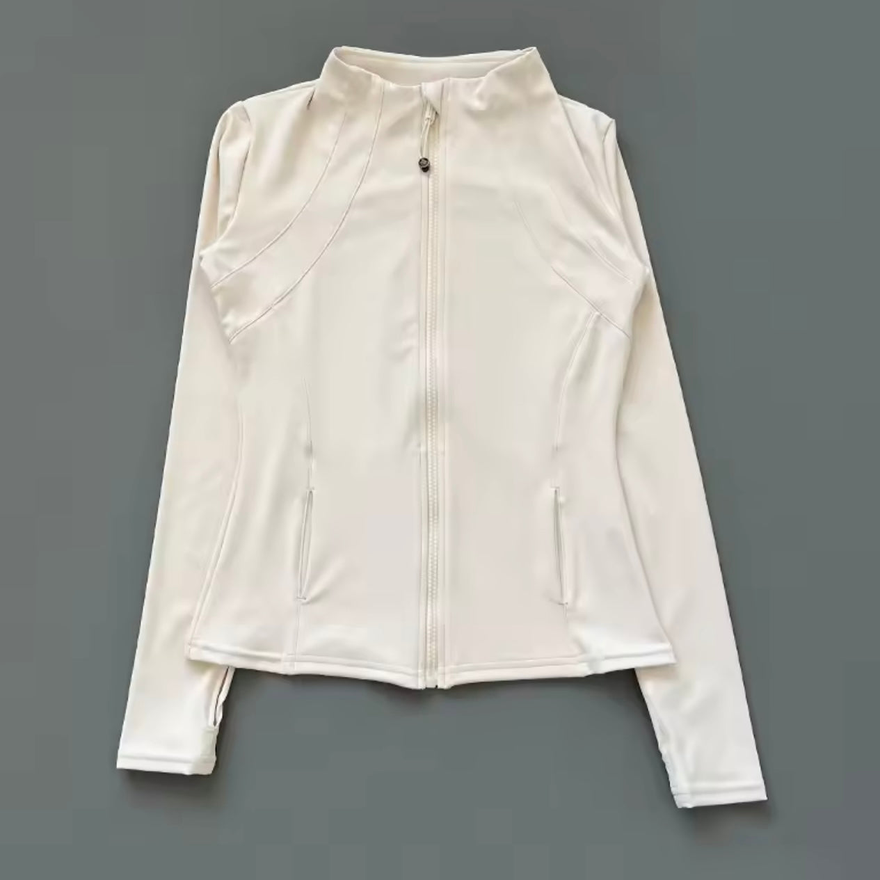 Women's Basic Lightweight Slim Fit Zip-up Yoga Gym Sports Jacket