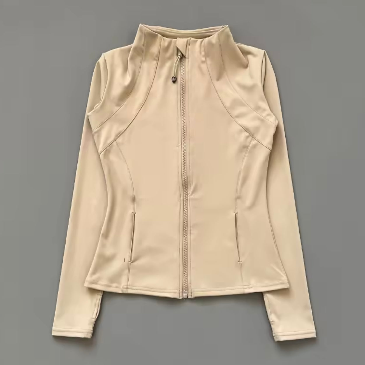 Women's Basic Lightweight Slim Fit Zip-up Yoga Gym Sports Jacket